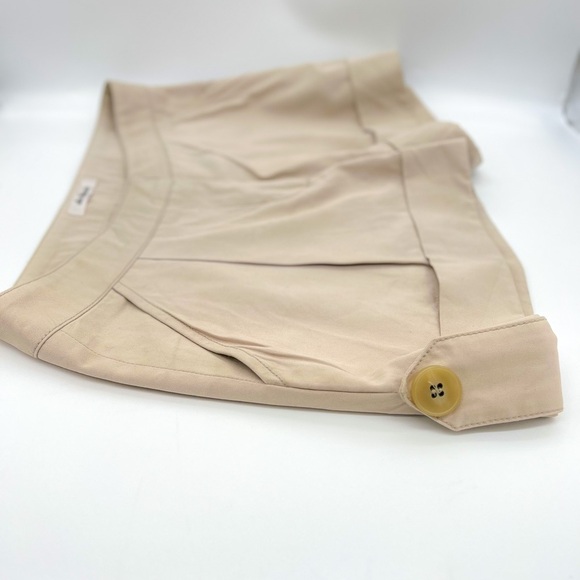 ULLA JOHNSON Khaki Cuffed Button
Flap Pockets Cotton Shorts size 4 - Picture 4 of 7